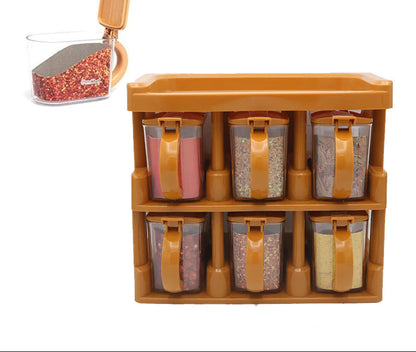 Master Chef Spice Rack With 6 Jars Set