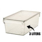 Stackable Clear Storage Organizer With Lid