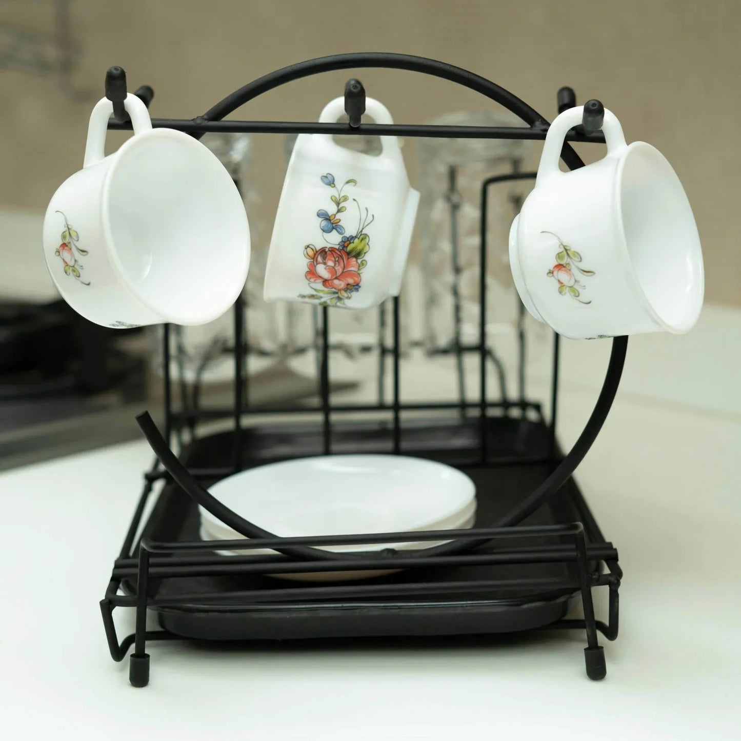 Glass & Cup Stand Kitchen Drying & Storage Rack