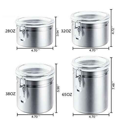 4 Pcs Airtight Set