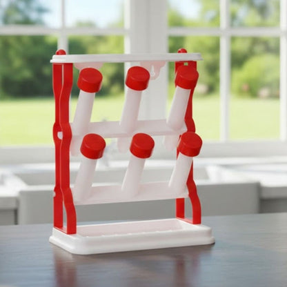 Glass Stand 6 Glass Rack for Kitchen & Countertop, Wall or Tabletop Use